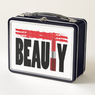 Lunch Box Rouge à lèvres de typographie de beauté