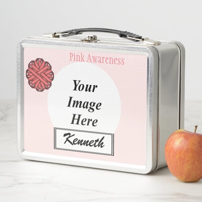 Lunch Box Ruban aux fleurs roses par Kenneth Yoncich (En situation)