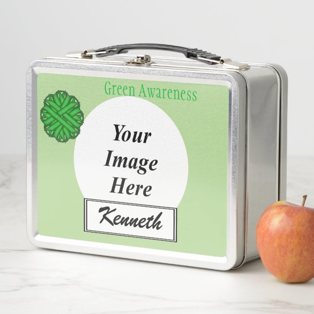 Lunch Box Ruban aux fleurs vertes par Kenneth Yoncich (En situation)