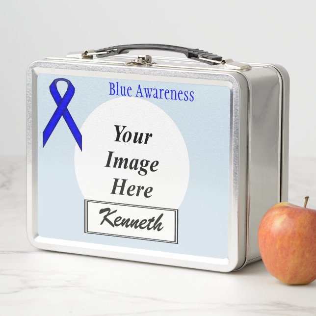 Lunch Box Ruban standard bleu par Kenneth Yoncich (En situation)