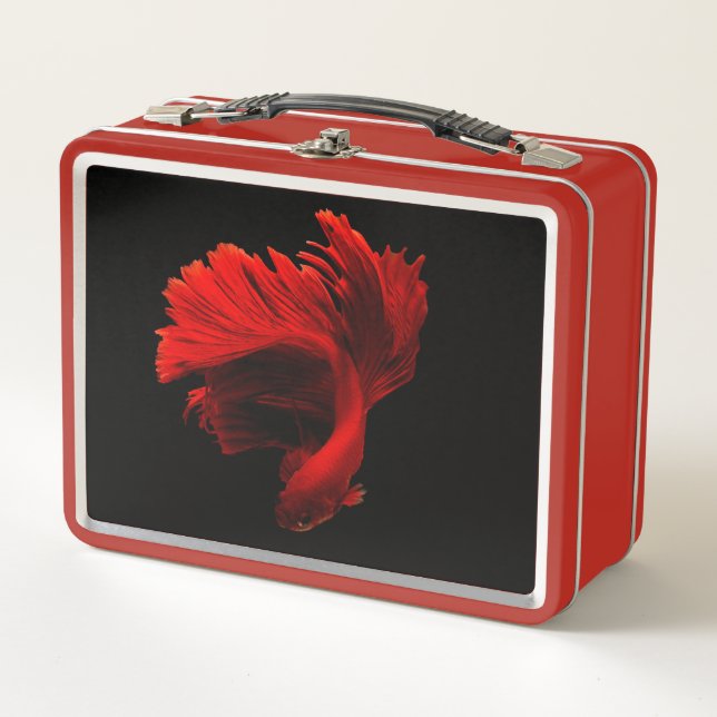 Lunch Box Ruby Red Siamese Lutter contre le poisson (Devant)