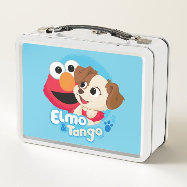 Lunch Box Rue Sésame | Badge Elmo & Tango (Dos)