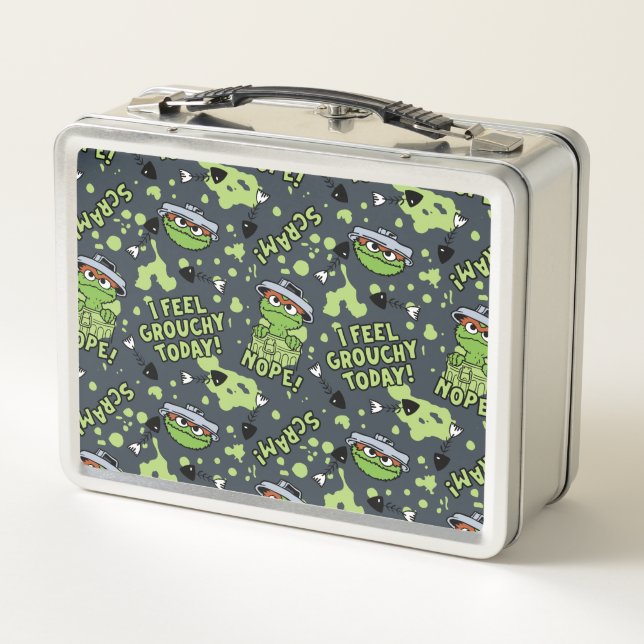 Lunch Box Rue Sésame | Oscar the Grouch Phrase Motif (Dos)
