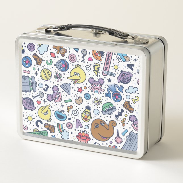 Lunch Box Rue Sésame | Sesame Pals DoodMotif (Dos)