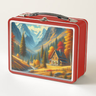 Lunch Box Rustique, Gîte de montagne d'automne & rivière