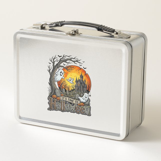 Lunch Box Sa Maison Hantée Halloween Cimetière Effrayant (Devant)