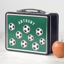 Sac personnalisé vert de football pour la rentrée