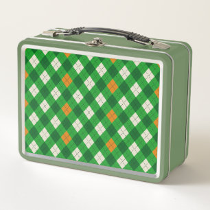 Lunch Box Saint Patrick's Day couleur Irlandaise argyles