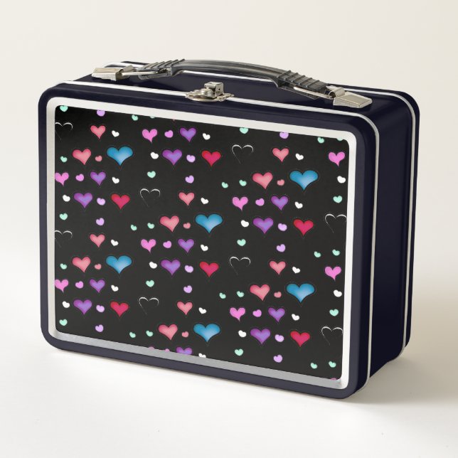 Lunch Box Saint Valentin coeur métal boîte à déjeuner (Devant)