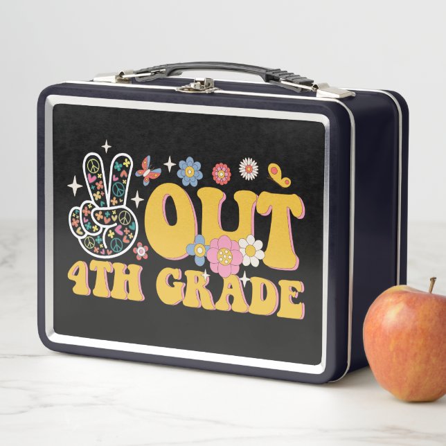 Lunch Box Salut 4e année, dernier jour d'école groovy (En situation)