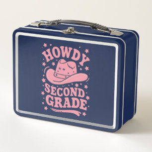 Lunch Box Salut Cowboy Vacheresse de 2e année Retour à l'éco