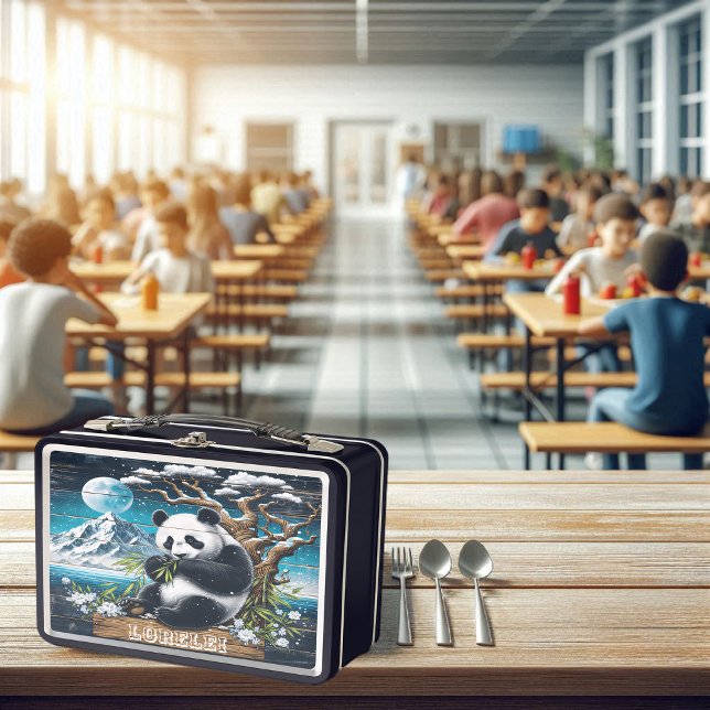 Lunch Box Sanctuaire forestier de Panda : Nourriture bambou (Créateur téléchargé)
