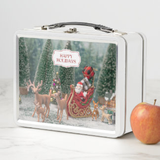 Lunch Box Santa Claus et Reindeer