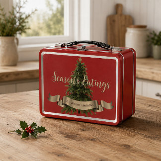 Lunch Box Sapin de Noël Personnalisé Joyeux Noël Fêtes
