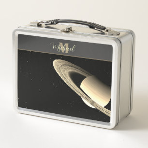 Lunch Box Saturne astronomie univers noir