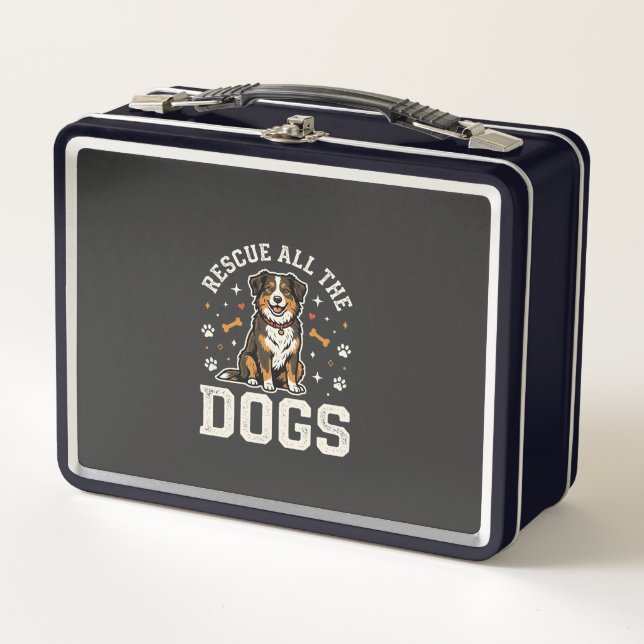 Lunch Box Sauver Tous Les Chiens Vintage Chien (Devant)
