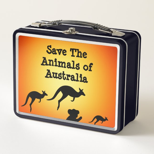 Lunch Box Sauvez les animaux d'Australie (Devant)