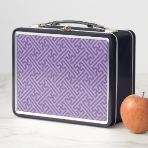 Lunch Box Sayagata motif, japonais, violet et rose