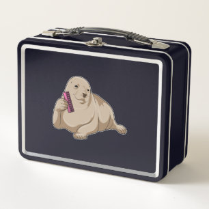 Lunch Box Sceau comme coiffeur avec peigne