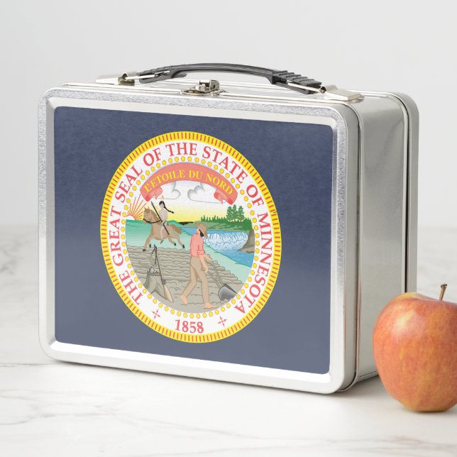 Lunch Box Sceau de l'État du Minnesota (En situation)