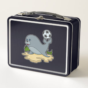 Lunch Box Sceller comme joueur de football avec Soccer