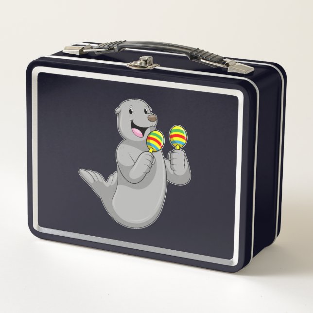 Lunch Box Sceller comme musicien avec Maracas (Devant)