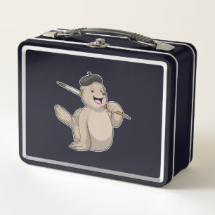 Lunch Box Sceller comme peintre avec pinceau