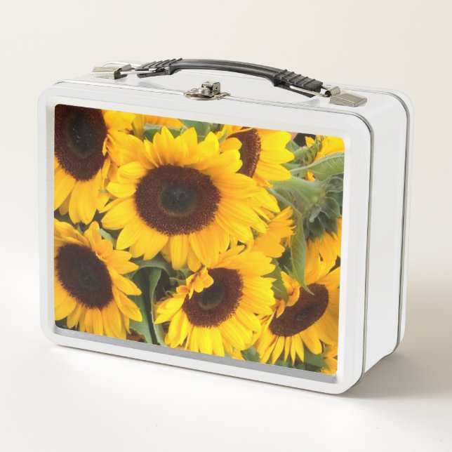 Lunch Box Scène florale de tournesol radieux (Devant)