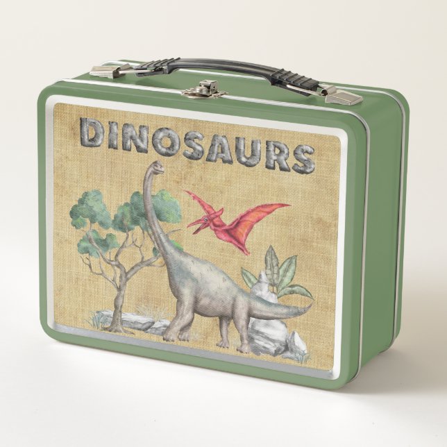 Lunch Box Scènes de dinosaures de la jungle pour enfants (Devant)