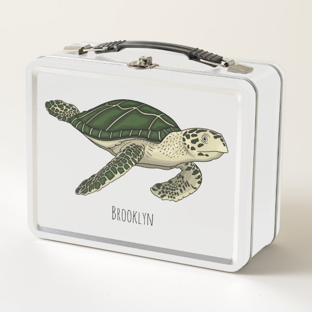 Lunch Box Sea turtle cartoon (Devant)