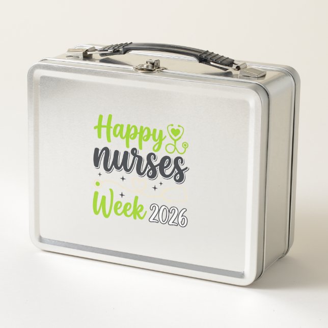 Lunch Box Semaine des infirmières heureuse 2026 Stéthoscope  (Devant)