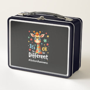 Lunch Box Sensibilisation à l'autisme Girafe Animal Mignon C