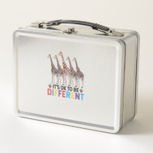 Lunch Box Sensibilisation sur l'autisme Cute Giraffe Animal 