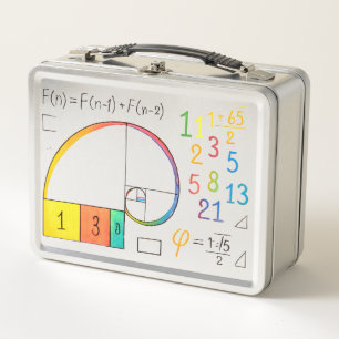 Lunch Box Séquence Fibonacci & Golden Ratio Math Déjeuner en