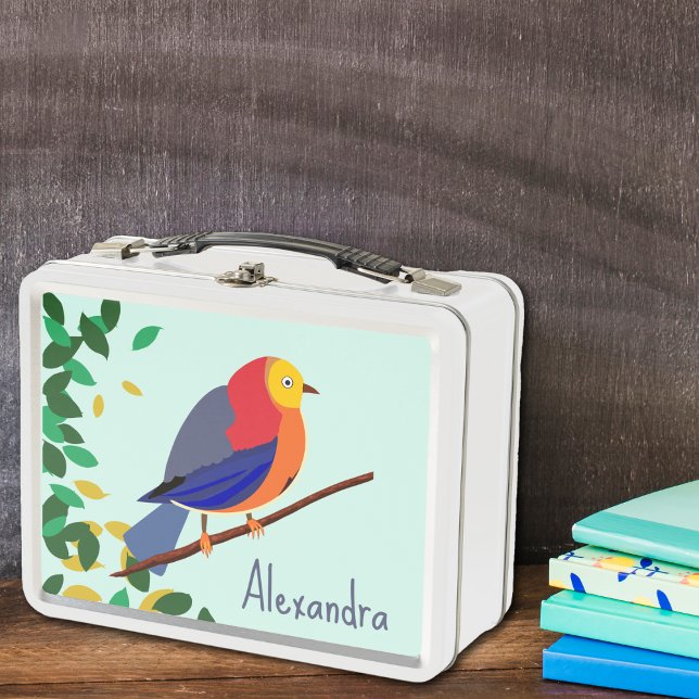 Lunch Box Sérénade chromatique : Oiseau sur une branche (Créateur téléchargé)