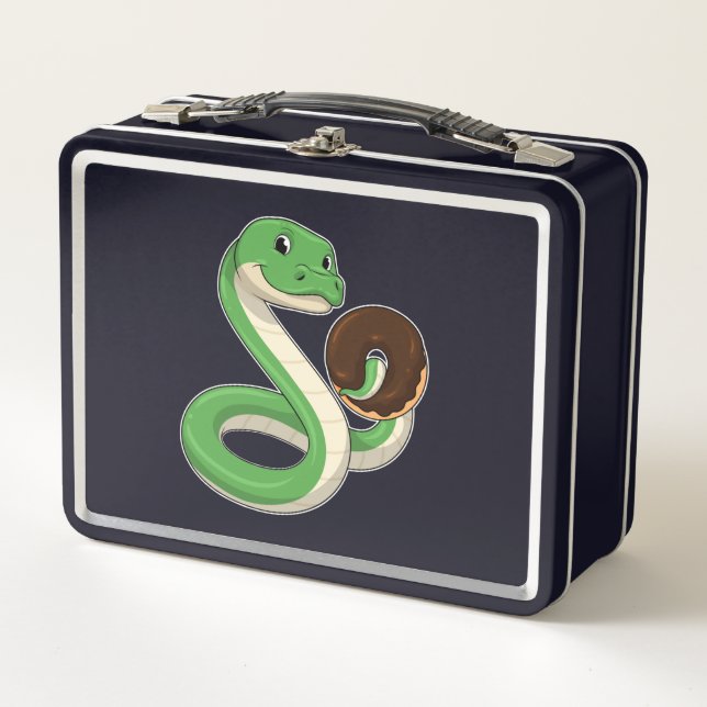 Lunch Box Serpent avec beigne (Devant)