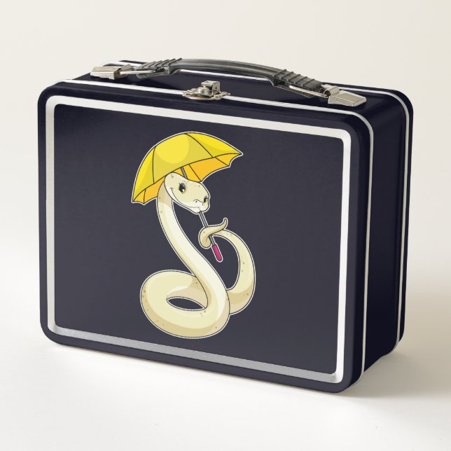 Lunch Box Serpent avec parapluie (Devant)