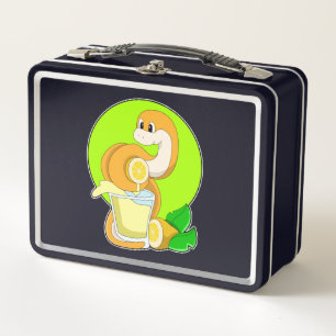Lunch Box Serpent avec verre de jus de citron