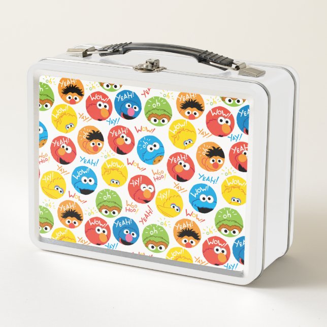 Lunch Box Sesame Street Circle Motif de caractères (Devant)