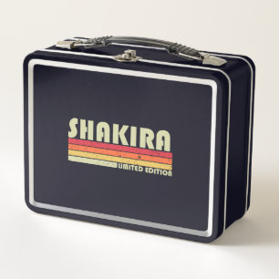 Lunch Box SHAKIRA Nom Personnalisé Retro Vintage 80s 90s Bi