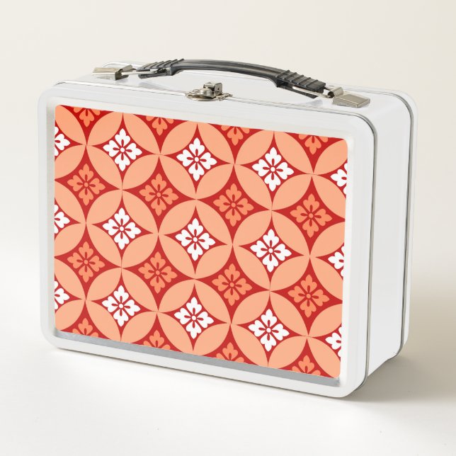 Lunch Box Shippo avec Motif Fleur, Mandarin Orange (Devant)