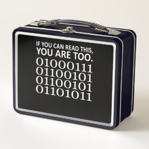Lunch Box Si vous pouvez lire le logiciel informatique infor