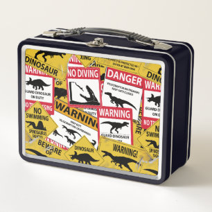 Lunch Box Signes de prudence Dinosaure
