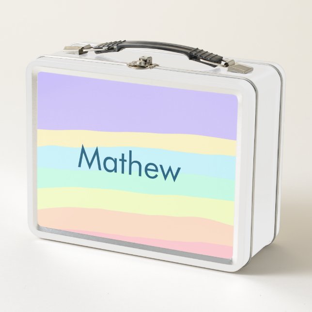 Lunch Box simple lettre initiale monogramme ajouter votre no (Devant)