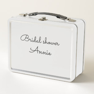 Lunch Box simple minimal ajoutez votre nom texte enterrement