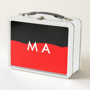 Lunch Box Simple monogramme ajouter votre nom lettre man min