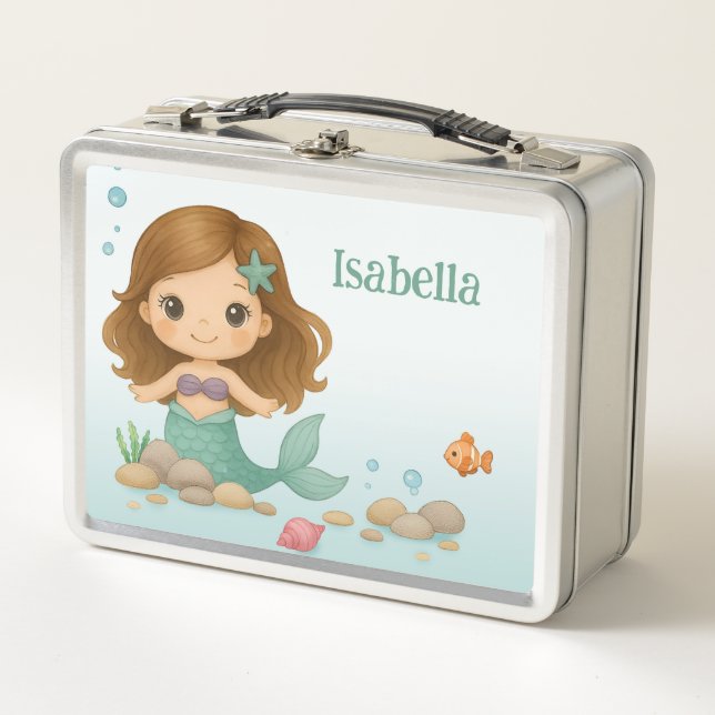 Lunch Box Simple petite sirène mignonne  (Devant)