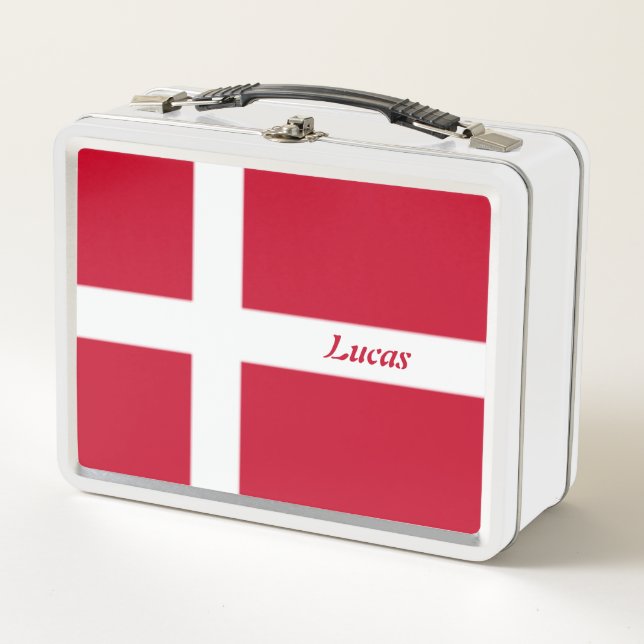 Lunch Box Simple School Danemark Drapeau Souvenir personnali (Devant)
