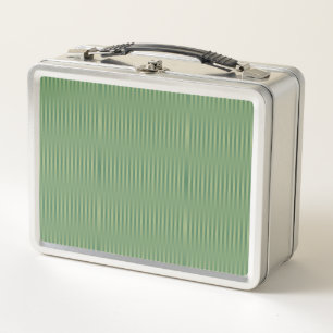 Lunch Box Simple Vintage Olive Vert Sauge Dégradé Rayé