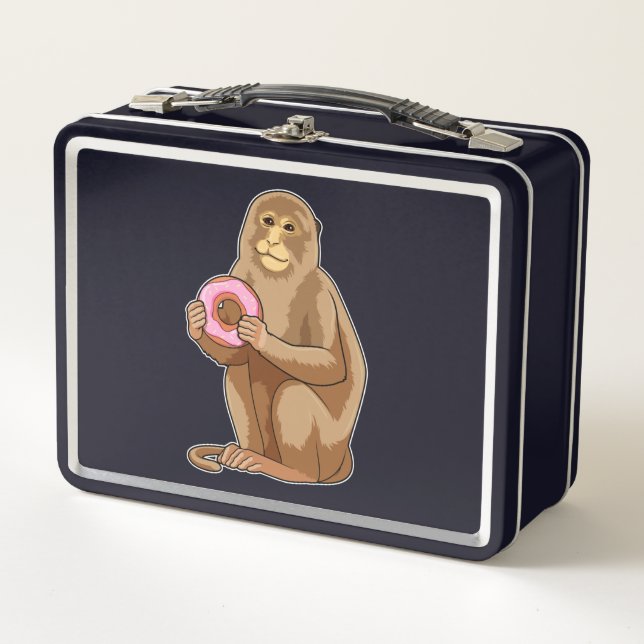Lunch Box Singe avec Donut (Devant)